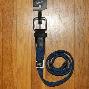 Nike G-Flex Stretch Woven Golf Belt Mens L (40-42) Marina Blue